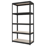 Метален стелаж STAR 180x90x45 см, до 275 кг на рафт  - черен - Image 4