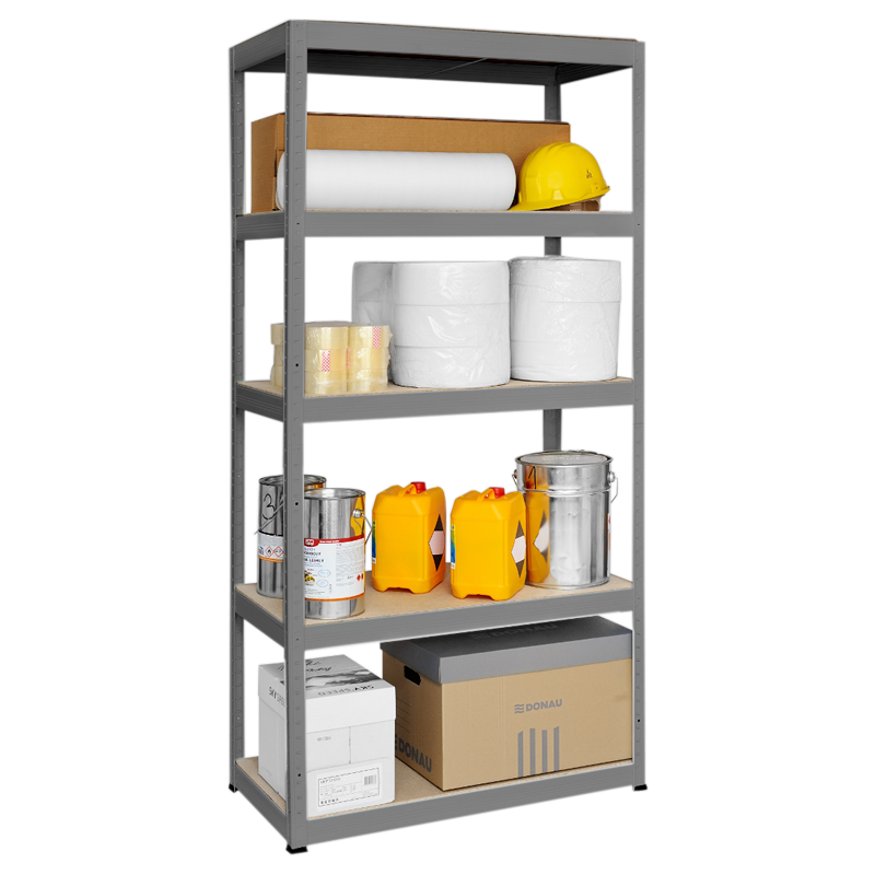 metalen-stelaj-star-180x90x45-sm-do-350-kg-na-raft-siv Метален стелаж STAR 180x90x45 см, до 350 кг на рафт - сив - Image 1