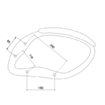 Подлакътник за офис стол 7502 - десен - Image 3