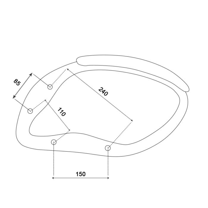 Подлакътник за офис стол 7502 - десен - Image 3