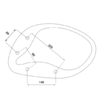 Подлакътник за офис стол 7510 + 7530 + 7525 - ляв - Image 3