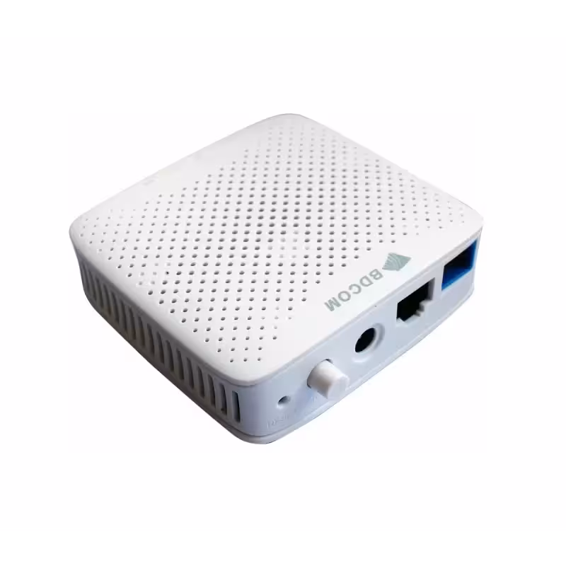 BDCOM GP1702-1G xPON ONT, 1×GE, SC/UPC, ниска консумация 6 W BDCOM GP1702-1G xPON ONT, 1×SC/UPC PON и 1×Gigabit LAN, компактно абонатно устройство за GPON и EPON