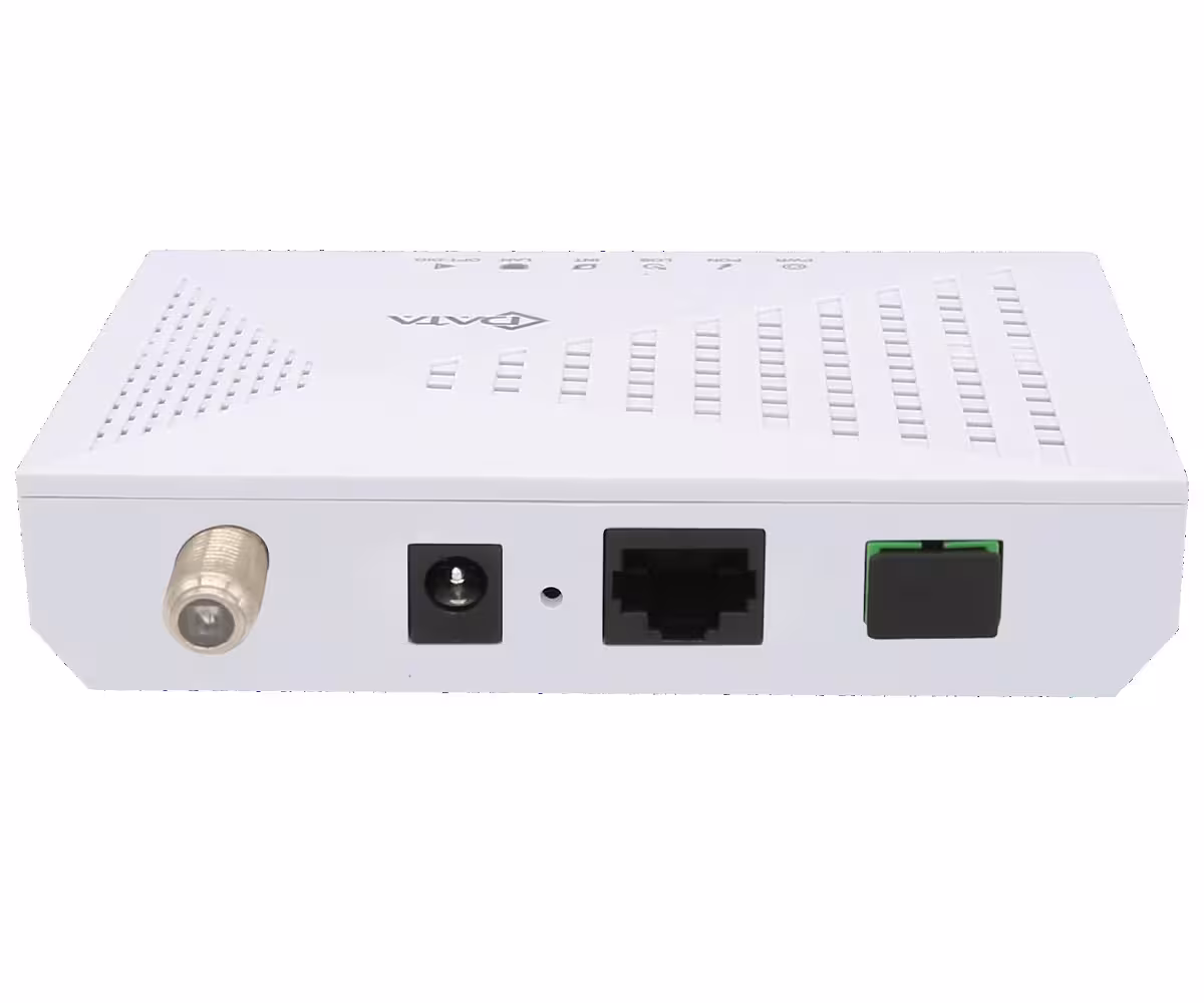 C-DATA FD711G-F360 xPON ONU с гигабитов LAN и RF CATV изход C-DATA ONU FD711G-F360 абонатско устройство с RF порт за кабелна телевизия през FTTH мрежа