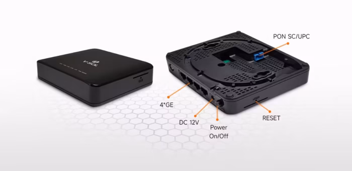 ONU 4GE V2804Z-4G xPON компактен optical network unit за операторски FTTH инсталации