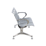 Посетителска пейка с 3 места Carmen CR-1030-3 - сребърна - Image 4