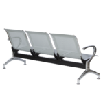 Посетителска пейка с 3 места Carmen CR-1030-3 - сребърна - Image 5