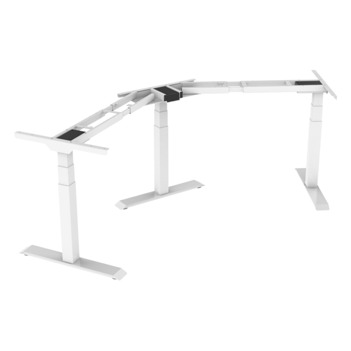 Повдигаща рамка за регулируемо ъглово бюро Carmen CR-223 C - бяла - Image 2