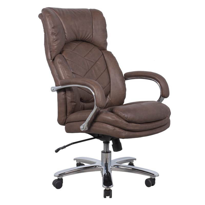 prezidentski-ofis-stol-carmen-6100-kafjav-1-2 Президентски офис стол Carmen 6100 - кафяв - Image 1