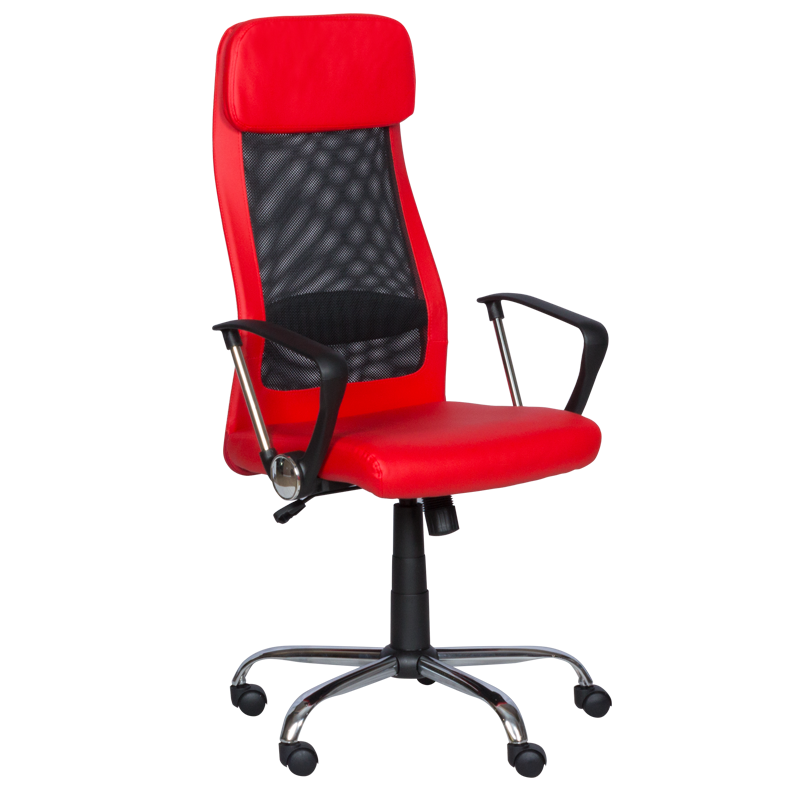 prezidentski-ofis-stol-carmen-6184-m-cherven-15 Президентски офис стол Carmen 6184 M - червен - Image 1