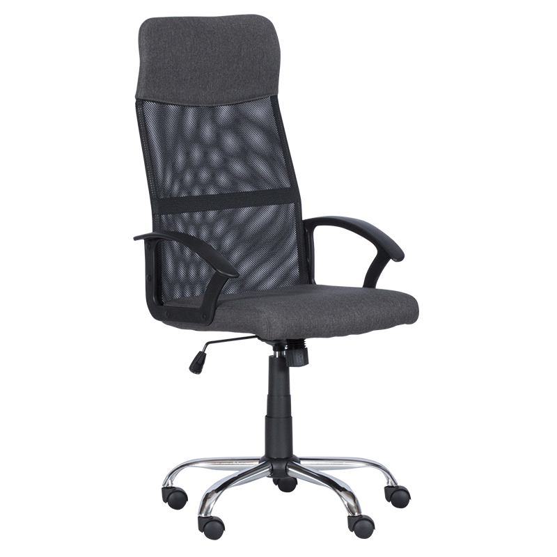 prezidentski-ofis-stol-carmen-6592-1-siv-cheren-4 Работен офис стол Carmen 6592-1 - сив-черен - Image 1