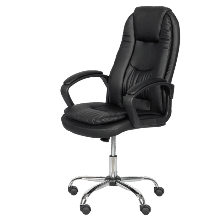 Президентски офис стол Carmen 6682-1 LUX - черен - Image 3