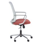 Работен офис стол Carmen 7063 - сив-червен - Image 4