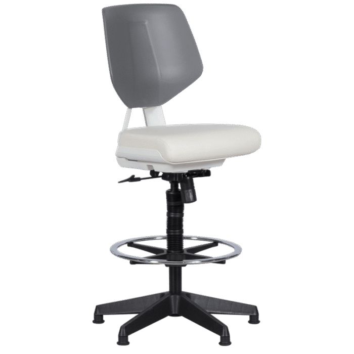 Работен офис стол LAB - бял AS - Image 4