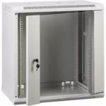 Шкаф 12U 600x450 RAL7035 19 инчов комуникационен шкаф за суичове, пач панели и рекордери