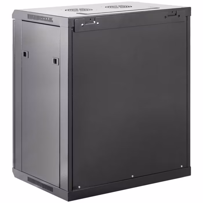 Шкаф 15U 600x450 стоящ 19 инчов шкаф за суичове, пач панели, NVR устройства и слаботокови системи