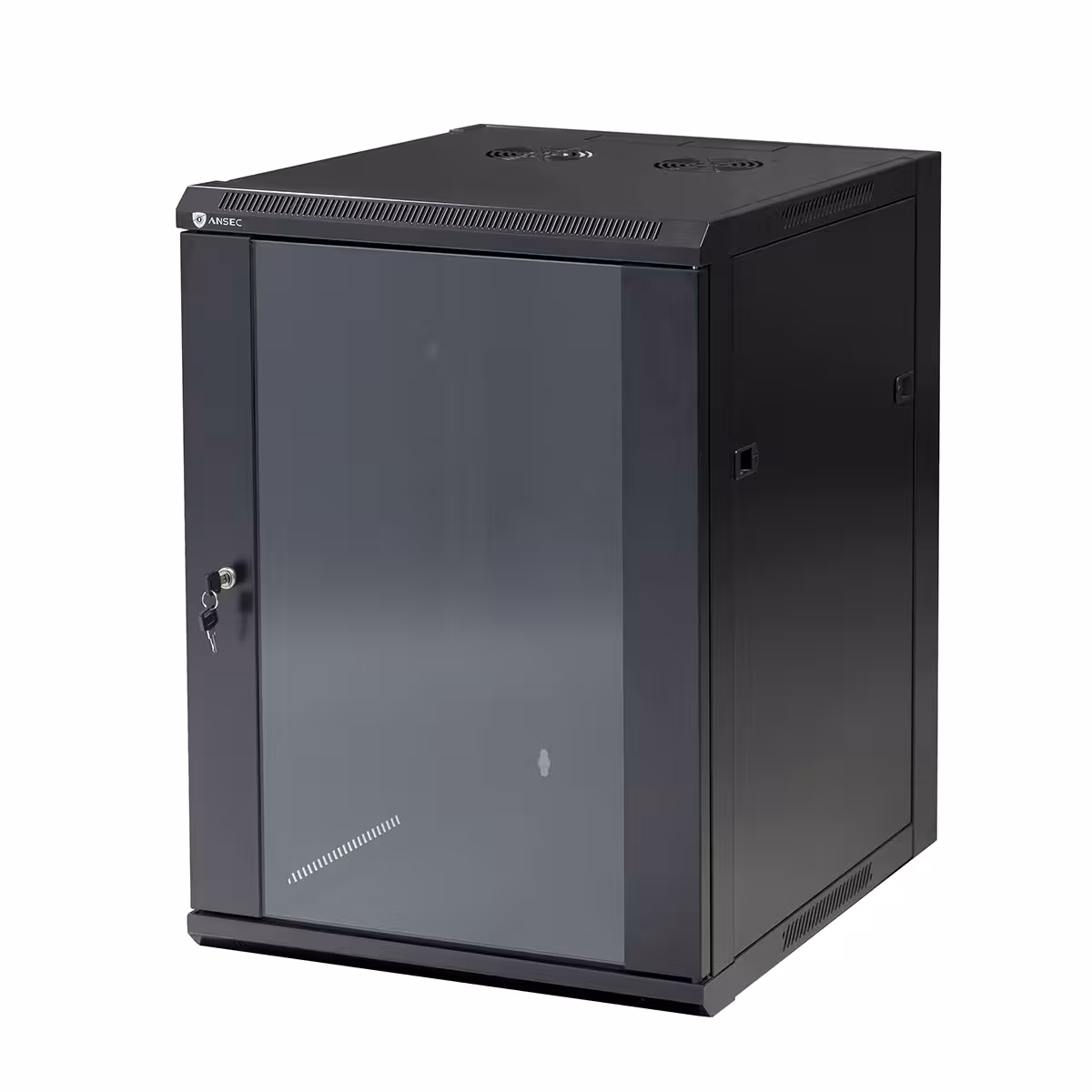 Шкаф 15U 600x600 стоящ подов 19 инчов rack шкаф с увеличена дълбочина Шкаф 15U 600x600 стоящ 19 инчов шкаф за суичове, пач панели, рекордери и UPS устройства