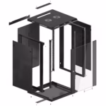 Шкаф 18U 600x600 стоящ комуникационен шкаф за суичове, пач панели, ODF панели и рекордери