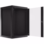 Шкаф 18U 600x600 стоящ метален шкаф за подова инсталация в офис, склад или техническо помещение