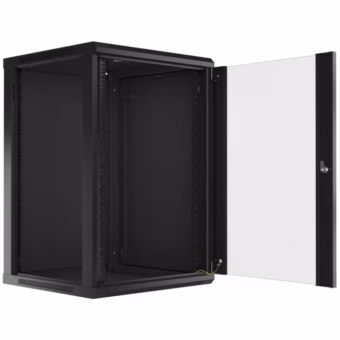 Шкаф 18U 600x600 стоящ метален шкаф за подова инсталация в офис, склад или техническо помещение