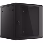 Шкаф 12U 600x600 19 инчова конструкция за подреждане на кабели, суичове и рекордери