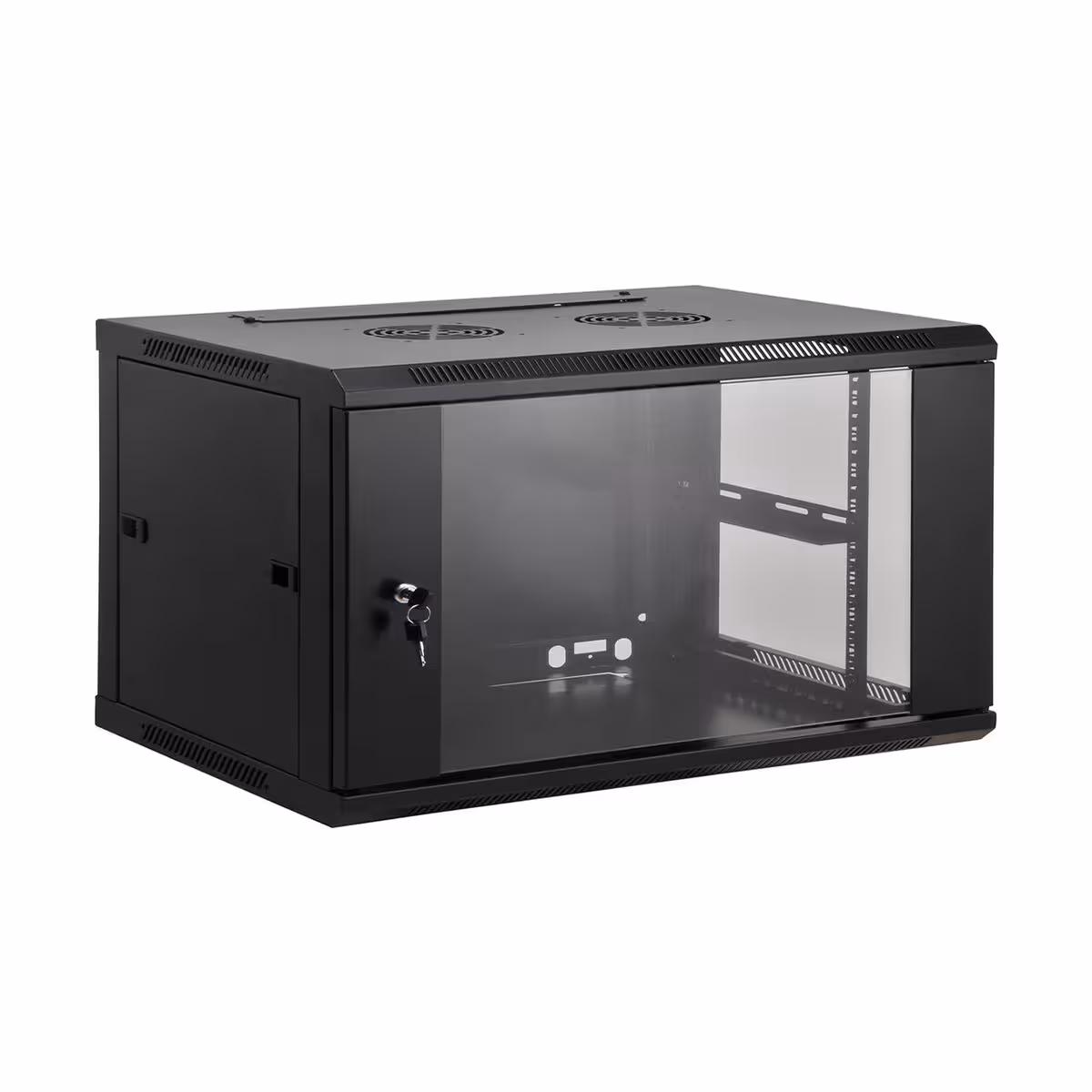 Комуникационен шкаф 6U 600х450 - стенен шкаф за мрежова и охранителна техника Комуникационен шкаф 6U 600х450 метален шкаф за защита и организация на техника