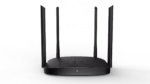 Hikvision DS-3WR12GC двубандов Wi-Fi 5 рутер с 4 външни антени 5 dBi и гигабитови портове, подходящ за дом и офис