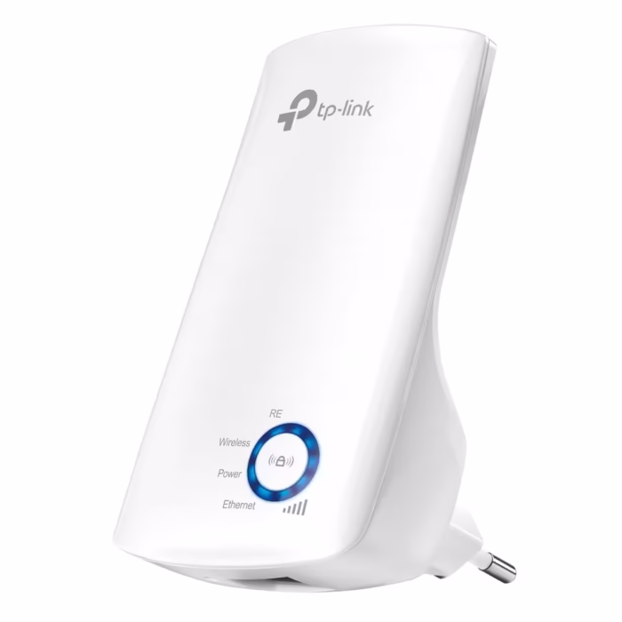 Wi-Fi удължител TP-Link TL-WA850RE, N300 2.4 GHz, включва се в контакт, LED индикатор и Ethernet порт