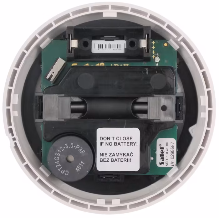 SATEL ASD-200 датчик за дим и температура с дискретен таванен монтаж