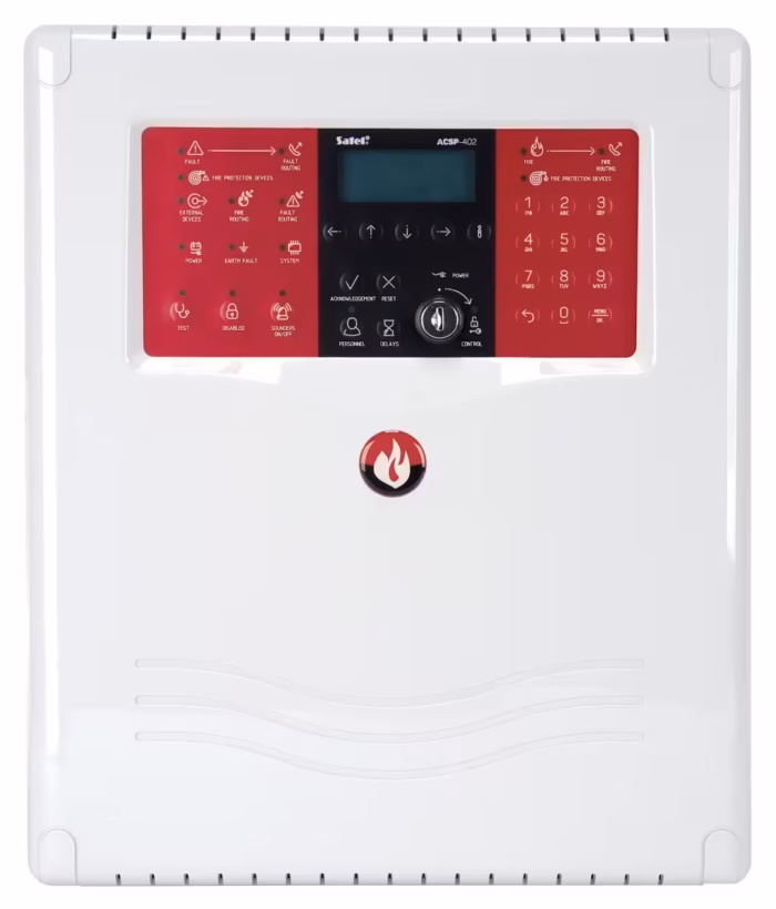 SATEL Адресируем пожароизвестителен панел ACSP-402 с LCD дисплей и разширени функции за контрол