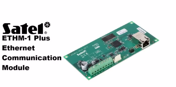 SATEL ETHM-1 Plus мрежов модул с RJ45 порт за професионална интеграция на алармени панели