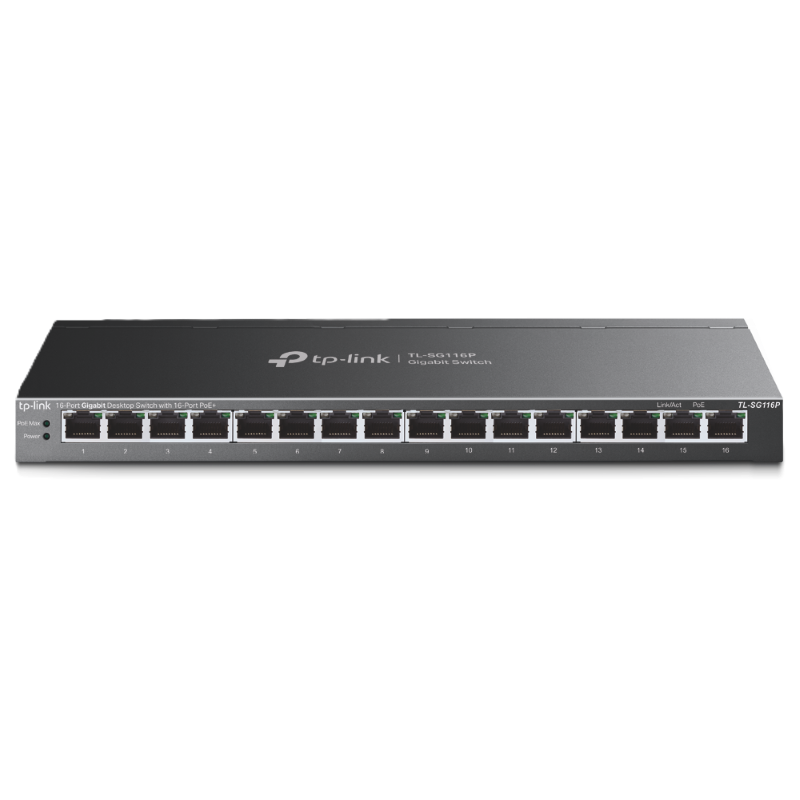 suich-tp-link-sg-116-p-16-port-po-e Суич TP-Link SG-116P 16 Port PoE+ - Image 1