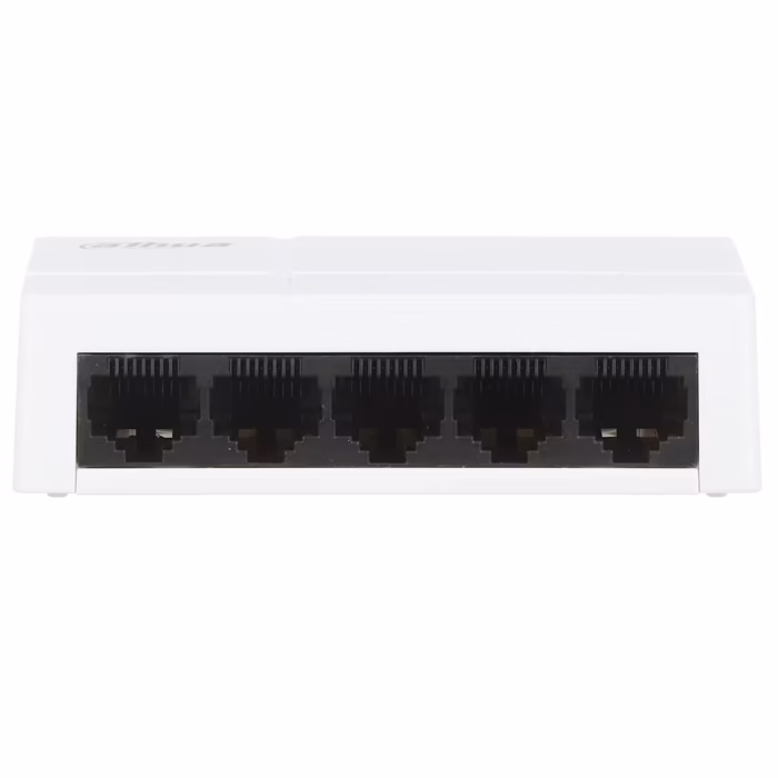 DAHUA PFS3005-5GT-L-V2 компактен LAN суич с 5 гигабитови RJ45 порта и автоматично разпознаване на скоростта