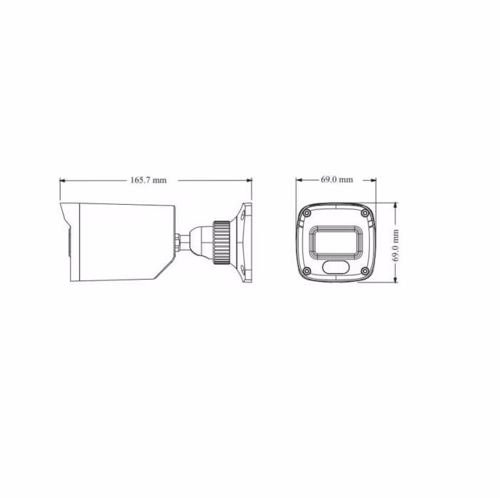 TVT TD-7421TE3(D/SW/AR2) AHD CCTV камера за фасада, вход, склад и периметрово наблюдение