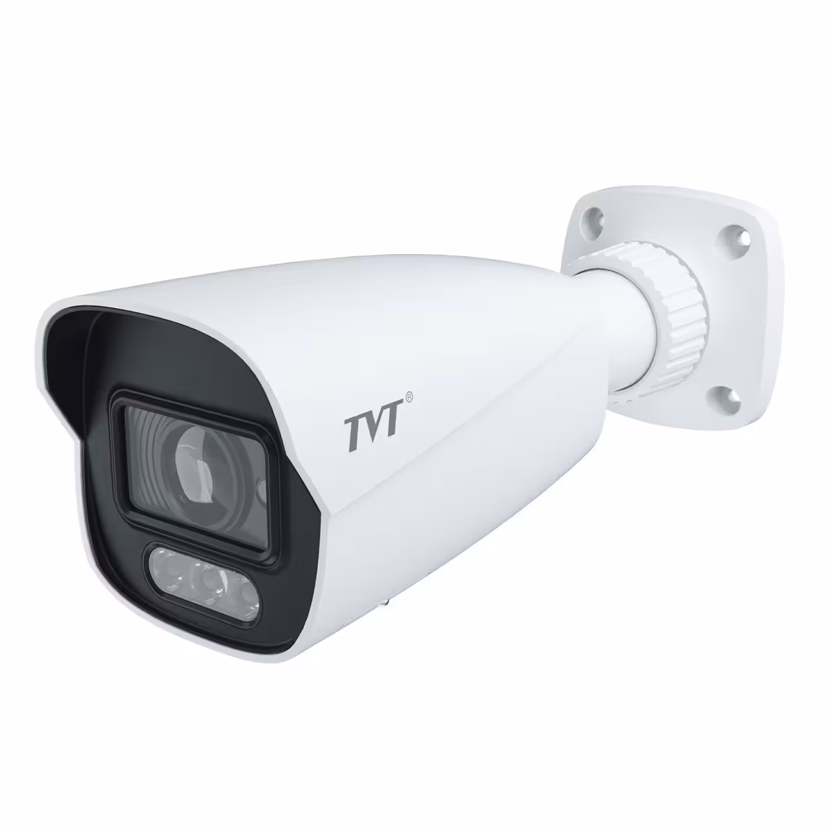 TVT TD-9422S4-C(D/PE/AW3) 2MP bullet IP камера с dual illumination и PoE TVT TD-9422S4-C(D/PE/AW3) мрежова камера за външен монтаж с бяла светлина и IR осветяване