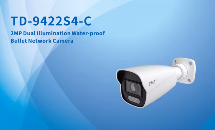 TVT TD-9422S4-C(D/PE/AW3) 2MP IP камера с фиксиран обектив и ясно Full HD изображение
