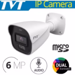 TVT 6MP TD-9461S4L-C(D/PE/AW1) IP камера с бяла светлина и IR режим за денонощен видеоконтрол