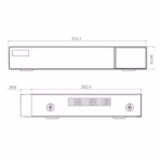 TVT TD-3004H1-4P-B1-B компактен NVR рекордер за малки системи за видеонаблюдение