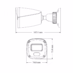 TVT TD-9420S4L-D 2MP булет IP камера - Dual Light IR/бяла 10–20 м, обектив 2.8 или 3.6 мм, IP67