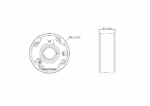 TVT TD-YXH0101 Junction box компактна монтажна кутия за професионален завършек при видеонаблюдение