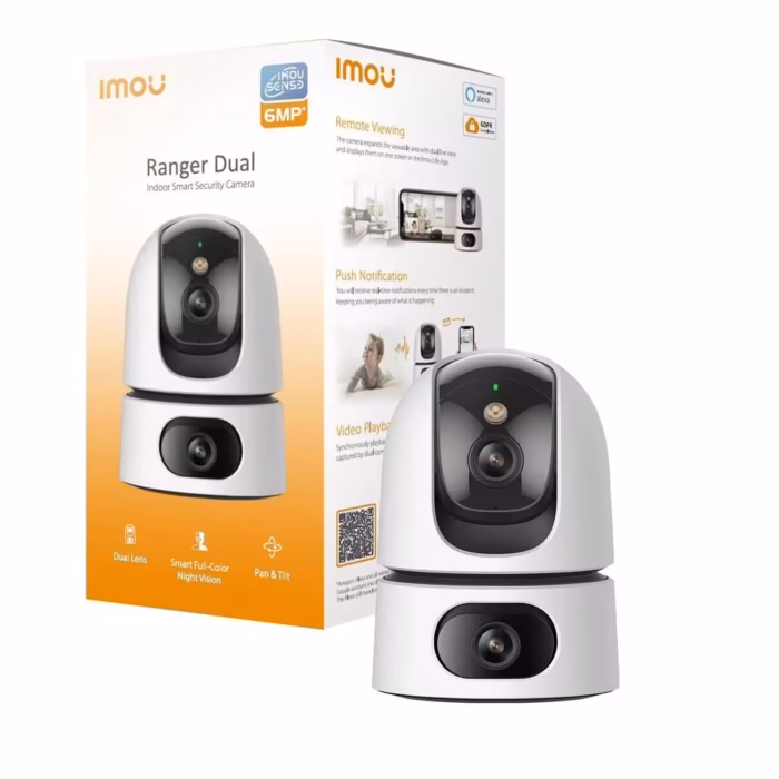 IMOU IPC-S2XP-10M0WED 5MP+5MP Ranger Dual с Wi-Fi 6, двупосочно аудио и локален запис върху карта памет
