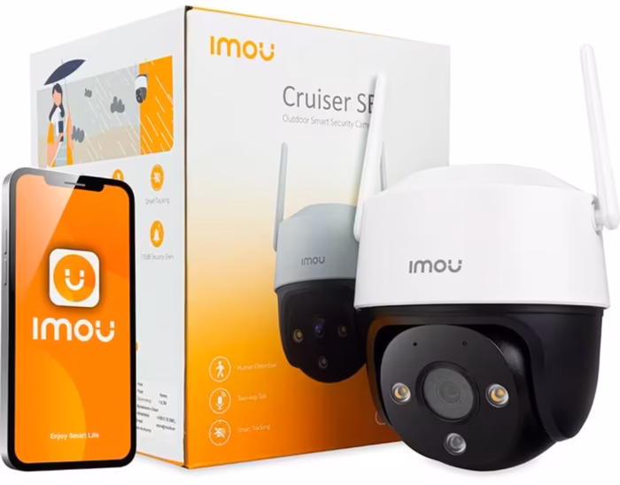 IMOU IPC-K7CP-5H1WE 5MP камера с 355 градуса завъртане, двупосочен разговор и карта до 512GB