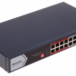 Hikvision DS-3E0318P-E/M(C) PoE суич с 16 PoE порта и 2 uplink порта за IP видеонаблюдение