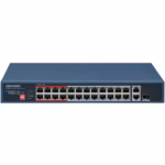 HikVision DS-3E0326P-E/M(C) мрежов switch за видеонаблюдение с 24 PoE порта и uplink връзки