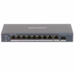 HikVision DS-3E0510HP-E PoE мрежов switch за видеонаблюдение с 8 PoE порта