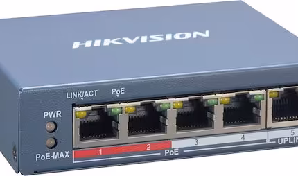 HikVision DS-3E1105P-EI 30W мрежов switch за захранване на камери през Ethernet кабел