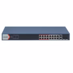 HikVision DS-3E1318P-EI(B) мрежов switch за видеонаблюдение с PoE захранване през UTP кабел