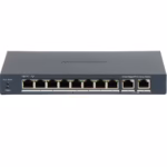 HikVision DS-3E1510P-EI/M(B) 8xGigabit мрежов switch за видеонаблюдение с бърз пренос към NVR