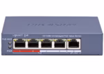 HikVision DS-3E0105P-E/M(C) 5 портов Fast Ethernet switch с метален корпус и безшумна работа