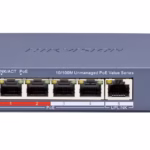 HikVision DS-3E0105P-E/M(C) 5 портов Fast Ethernet switch с метален корпус и безшумна работа