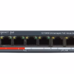 HikVision DS-3E0106P-E/M(B) 6 портов Fast Ethernet switch с метален корпус и fan free дизайн